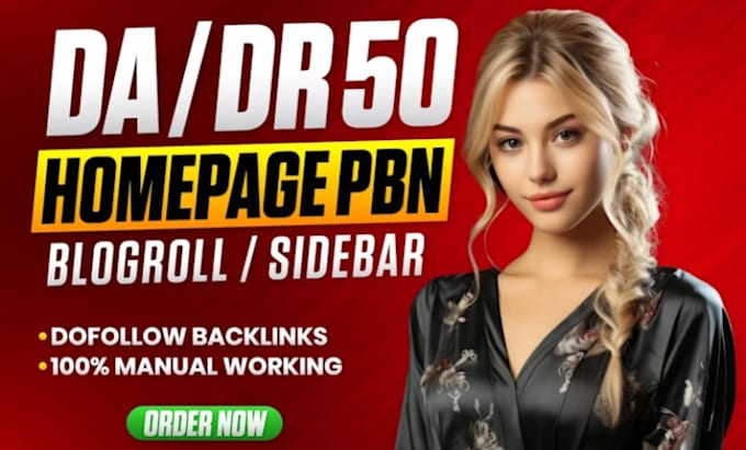 Gig Preview - Do high da DR 50 plus blogroll sidebar id backlinks