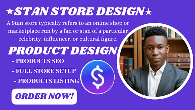 Gig Preview - Setup stan store stan store design stan store products upload product design