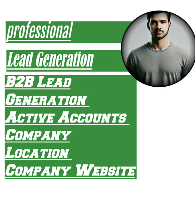 Gig Preview - Professional lead generation expert