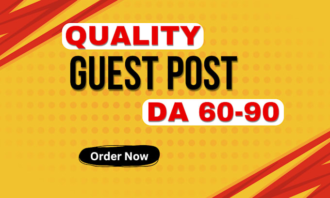 Gig Preview - Publish 6 dofollow guest posts on da 90 websites to improve google ranking