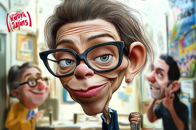 Gig Preview - Create realistic cartoon caricature, avatar from your photo