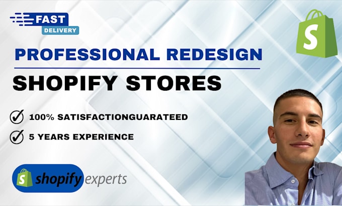 Gig Preview - Professionally redesign and improve your shopify store