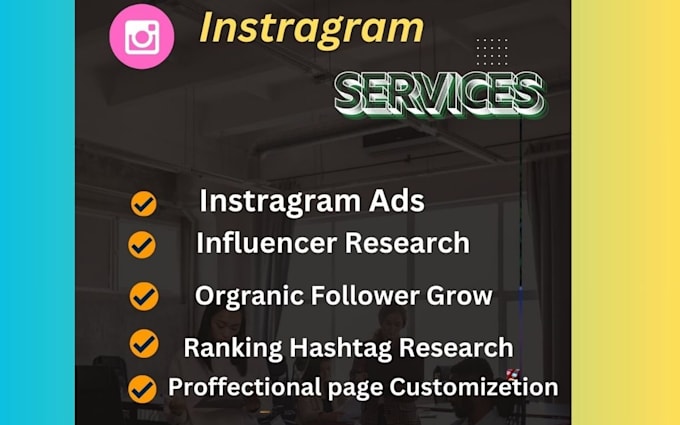 Gig Preview - Provide instragram ads organic follower, influencer research