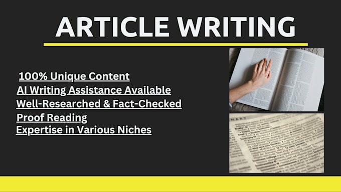 Bestseller - write professional, informative articles for any niche