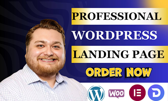 Gig Preview - Create responsive wordpress landing page design, elementor landing page