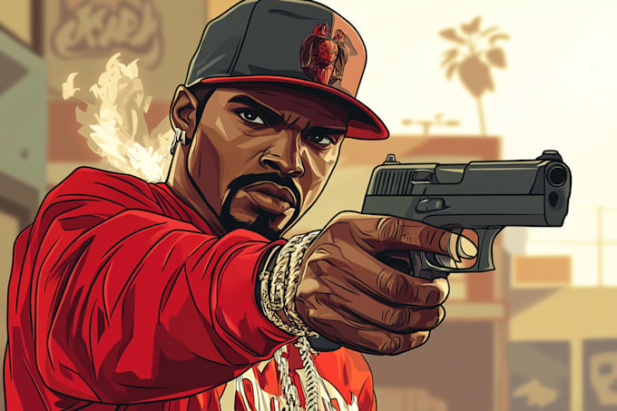 Gig Preview - Create vector art gta san andreas