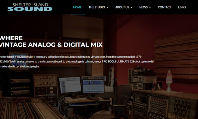 Gig Preview - Design captivating music studio website artist website music production website