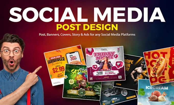 Gig Preview - Create stunning social media design for your brand