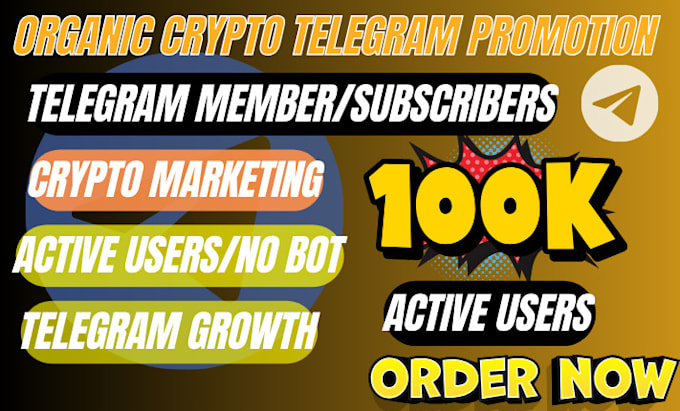 Gig Preview - Do crypto coin promotion crypto telegram promotion x marketing presales solana