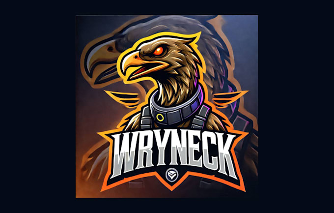 Gig Preview - Do creative wryneck esport mascot logo without any copyright