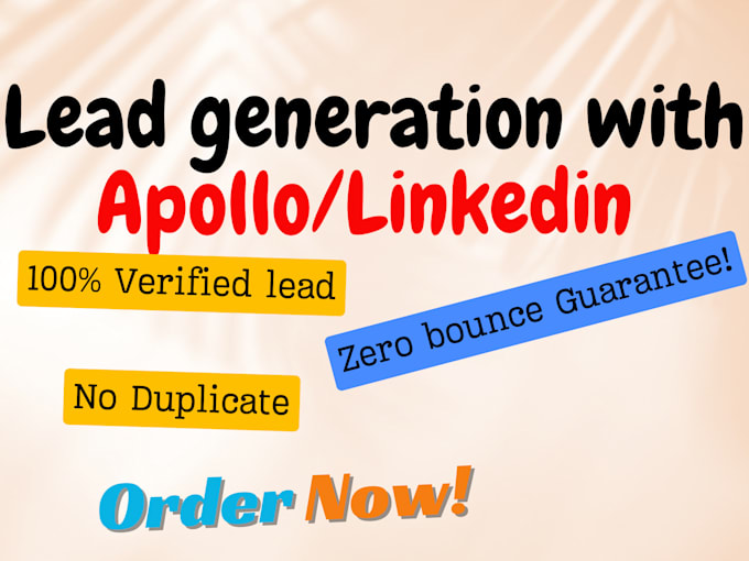 Gig Preview - Bulk verified email lead generation with special tools