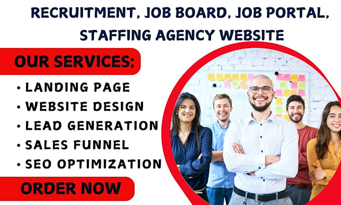 Gig Preview - Design recruitment, job board, staffing agency, job portal wordpress website