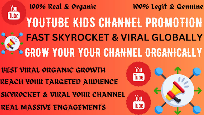 Gig Preview - Do best kids youtube channel promotion using email marketing campaign