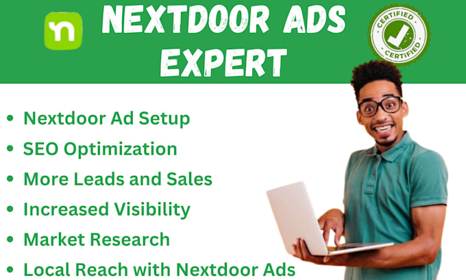 Gig Preview - Do nextdoor ads expert and SEO optimization