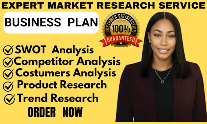 Gig Preview - Do market research swot analysis customer analysis business plan