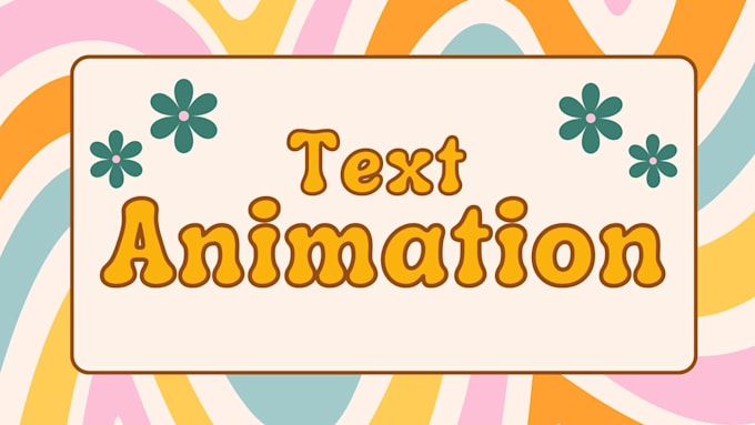 Gig Preview - Create an amazing text animation for your videos