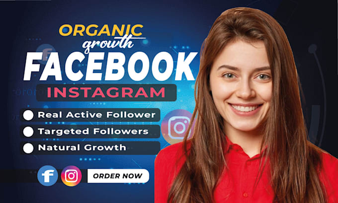 Gig Preview - Grow your facebook page and instagram followers organically