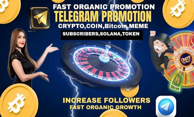 Gig Preview - Telegram promotion, cto for token on pump fun help hit 100percent bunding curve