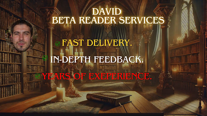 Bestseller - do beta reader professional feedback on characters, plot, and style