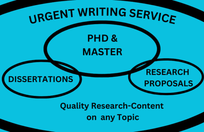 Gig Preview - Do urgent research project, masters research, phd, and report writing