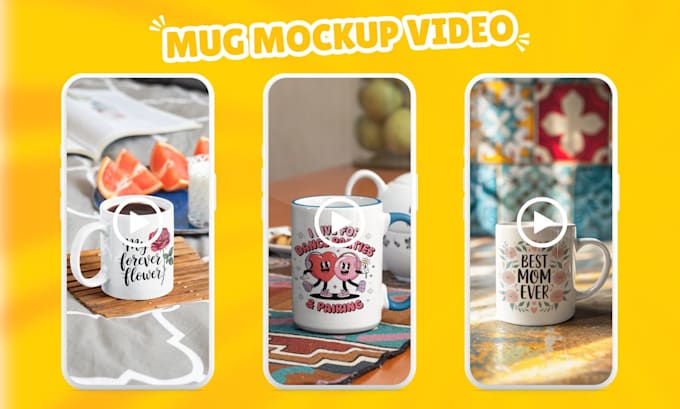 Gig Preview - Create a stunning mug mockup video for your design