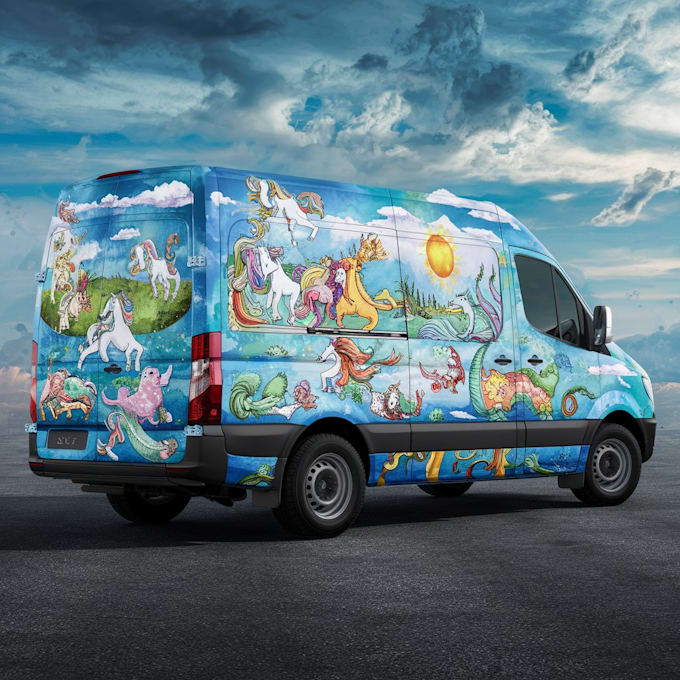 Gig Preview - Create fantastic vehicle stickers, van wrap designs