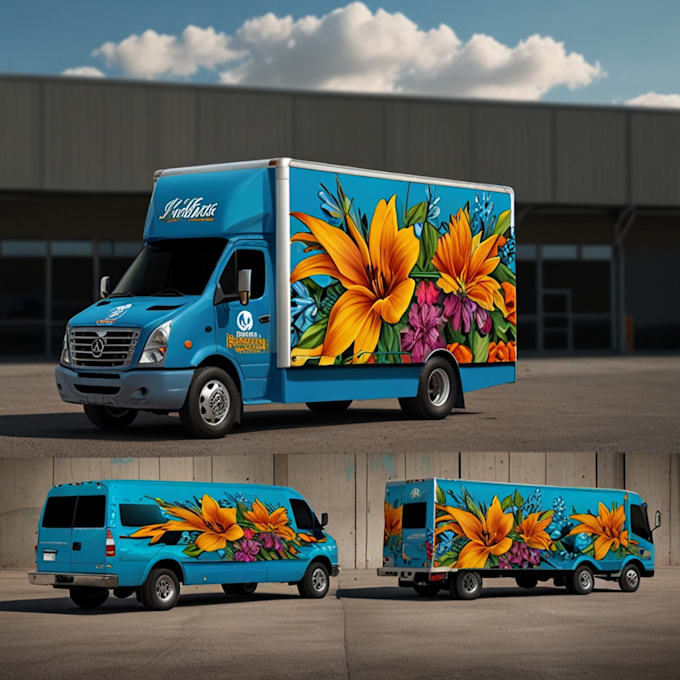 Gig Preview - Generate designs for truck, vehicle, and van wraps