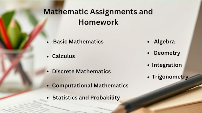 Gig Preview - Provide mathematical assignment writing services