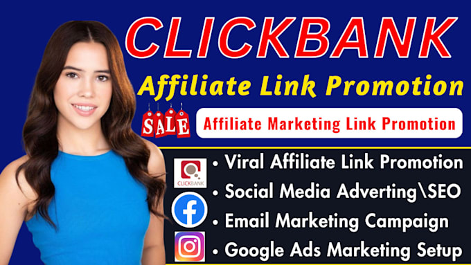 Gig Preview - Clickbank affiliate link promotion, affiliate marketing clickbank link promotion