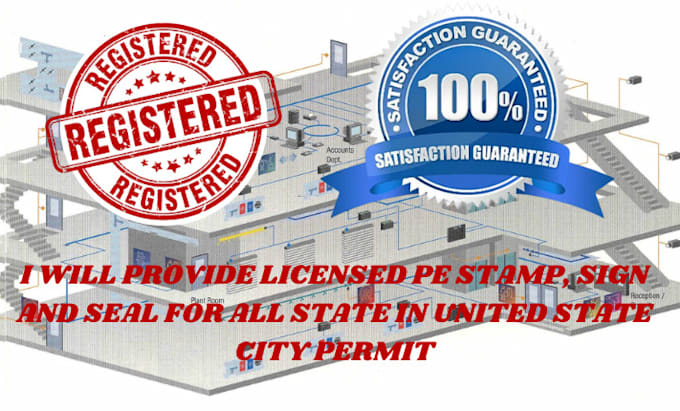 Gig Preview - Do licensed architect, new jersey, missouri, tennessee pe stamp for city permit