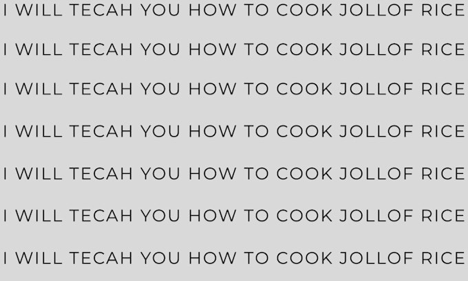 Gig Preview - Teach you how to cook how to cook jollof rice and other types of dishes