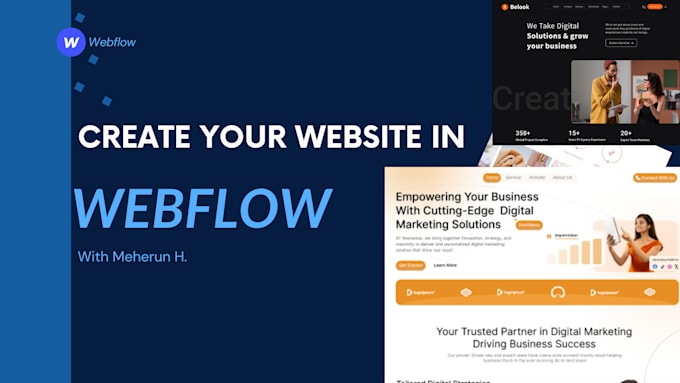 Bestseller - design and create a custom webflow website