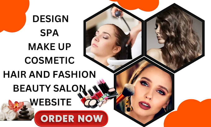 Gig Preview - Design spa, makeup, hair, cosmetic, fashion, and beauty salon wordpress websites