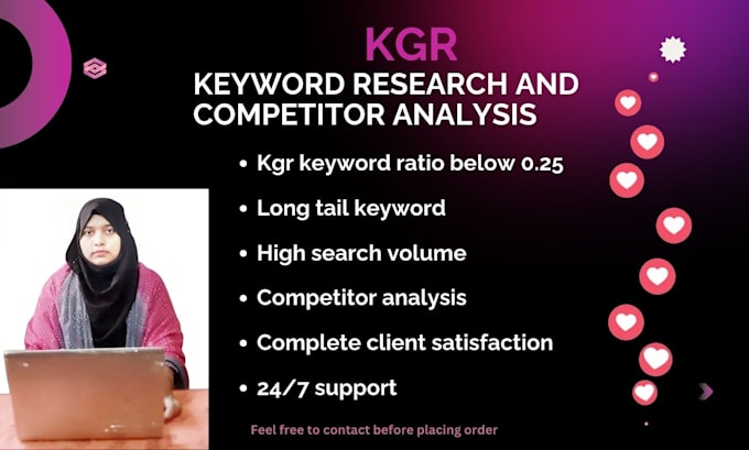 Bestseller - complete kgr keyword research and competitor analysis to boost seo