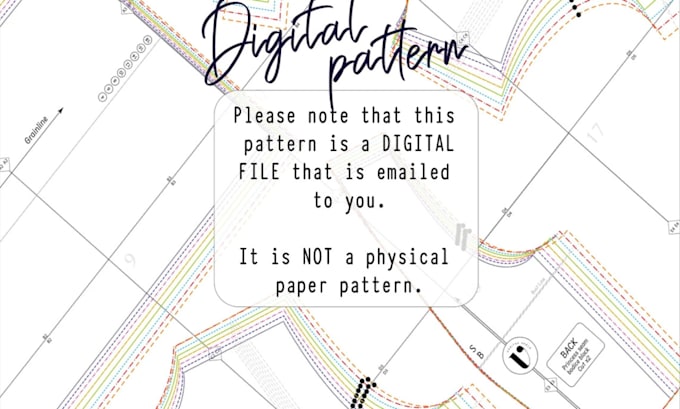 Gig Preview - Be your pdf sewing pattern maker, sewing pattern making and size grading