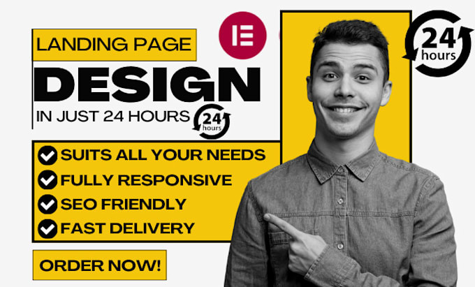 Gig Preview - Design a clean wordpress website and landing pages using elementor pro