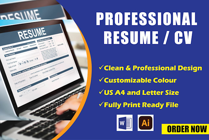 Gig Preview - Make professional CV, cover letter, resume design