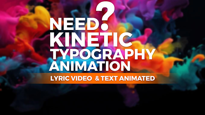 Gig Preview - Kinetic typography animation video, text animation, song lyric, ugc videos ads