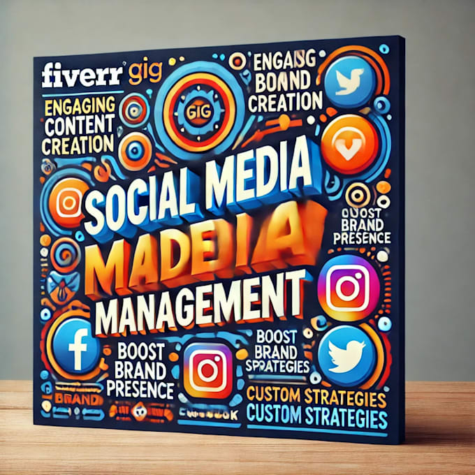 Gig Preview - Manage your social media and create engaging content