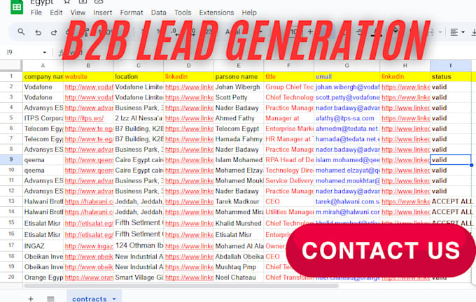 Gig Preview - Do b2b lead generation, zoominfo lead and linkedin lead generation