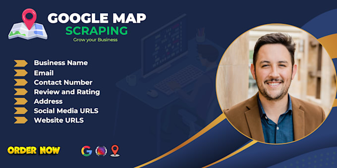 Gig Preview - Do google map lead generation and data scraping