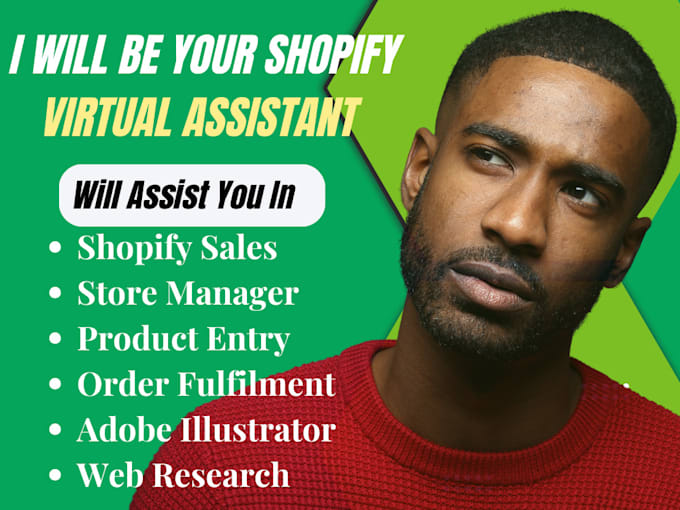 Bestseller - be your shopify virtual assistant, shopify manager, shopify dropshipping, social