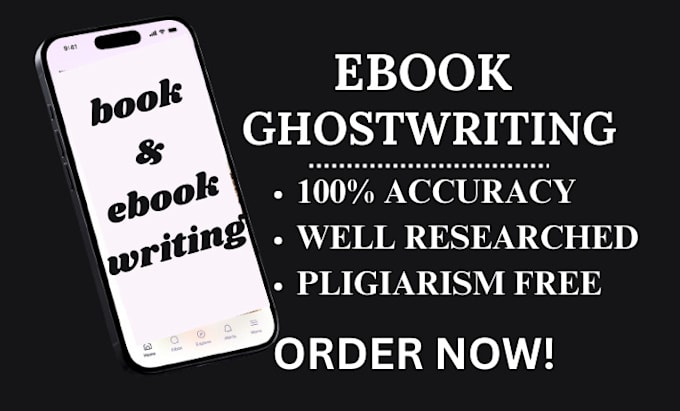 Gig Preview - Be ghostwriter ebook ghostwriting ebook writer ebook writing amazon ebook memoir