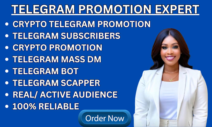 Bestseller - grow crypto telegram promotion, telegram subscribers, telegram mass dm