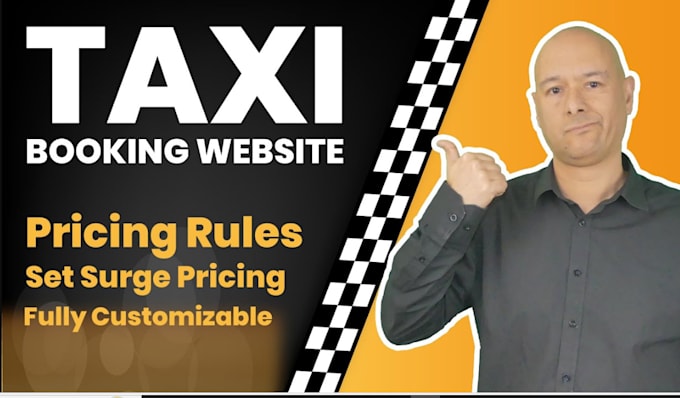 Gig Preview - Create taxi booking website chauffeur website limousine website taxi website