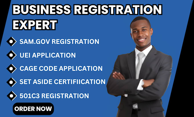 Gig Preview - Do sam gov registration mbe sba wosb veteran owned and 8a certification