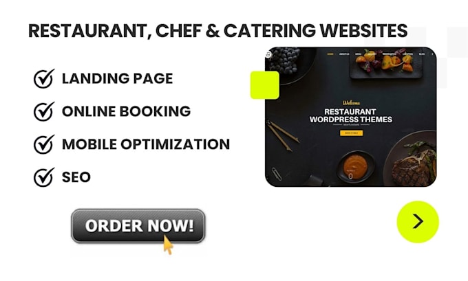 Gig Preview - Build a restaurant  personal chef and catering website