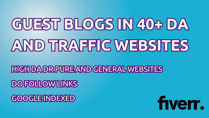 Gig Preview - Submit general topics guest posts on high traffic pure websites with high da,as