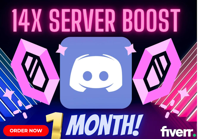 Gig Preview - Boost your discord server for 1 month