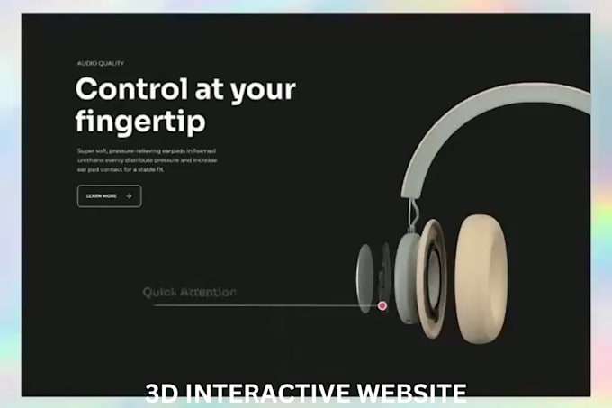 Gig Preview - Create interactive 3d animated website 3d spline animation, threejs gsap reactjs